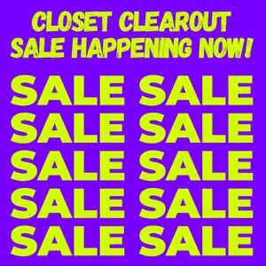 CLOSET CLEAROUT SALE